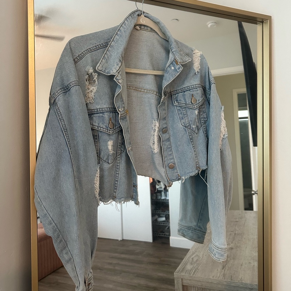Distressed Denim Jacket